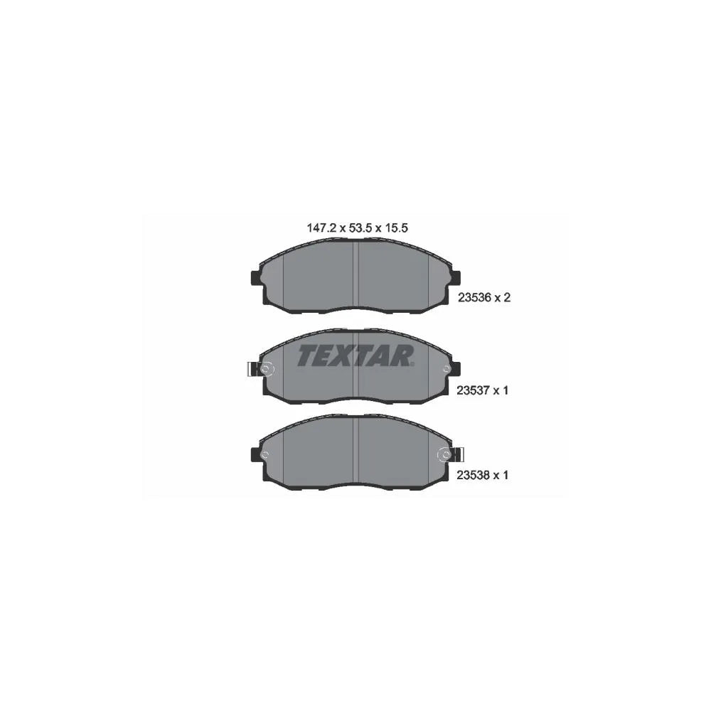 Set Placute Frana, Frana Disc Textar pentru Hyundai H 1 Starex/H 1/H 1 Platou/H100/H100 Platou - 2353601