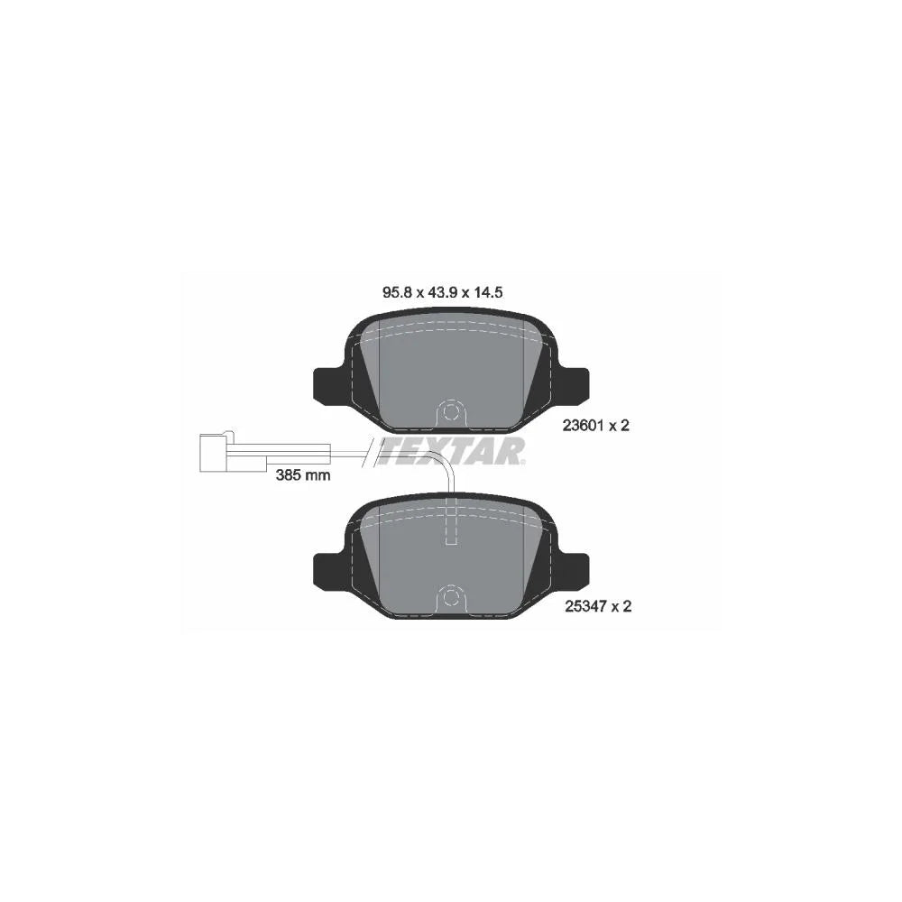 Set Placute Frana, Frana Disc Textar pentru Fiat 500/500 C - 2360104