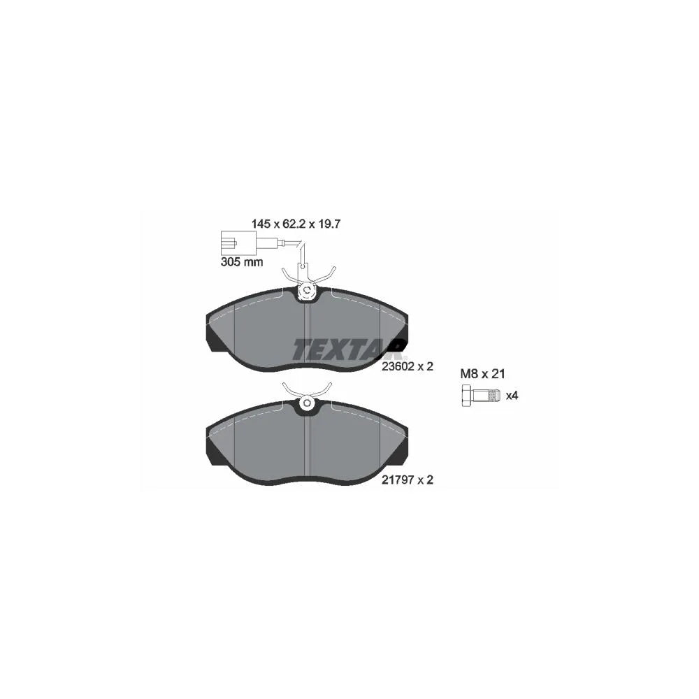 Set Placute Frana, Frana Disc Textar 4 l - 2360201