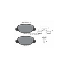 Placute Frana TEXTAR - 2381103