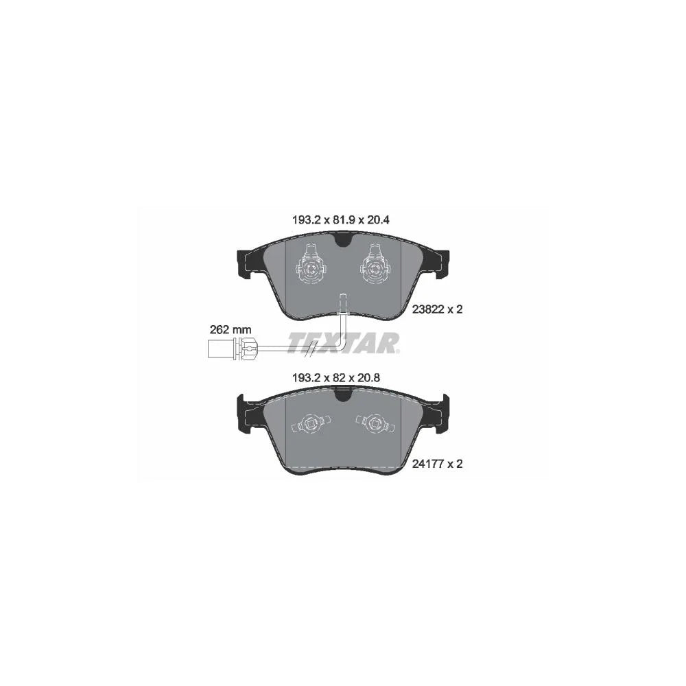Set Placute Frana, Frana Disc Textar pentru Bentley Continental/Continental Cupe/Continental Flying/Flying Spur - 2382201