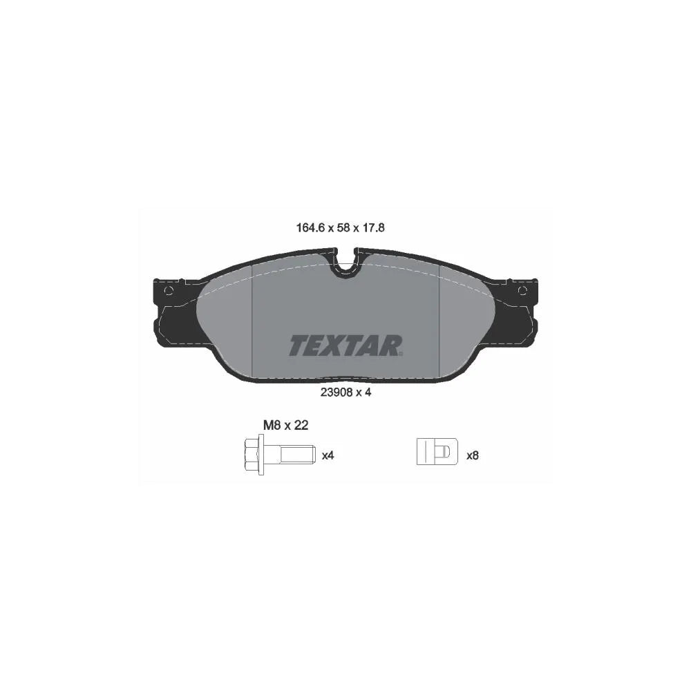 Set Placute Frana, Frana Disc Textar - 2390801