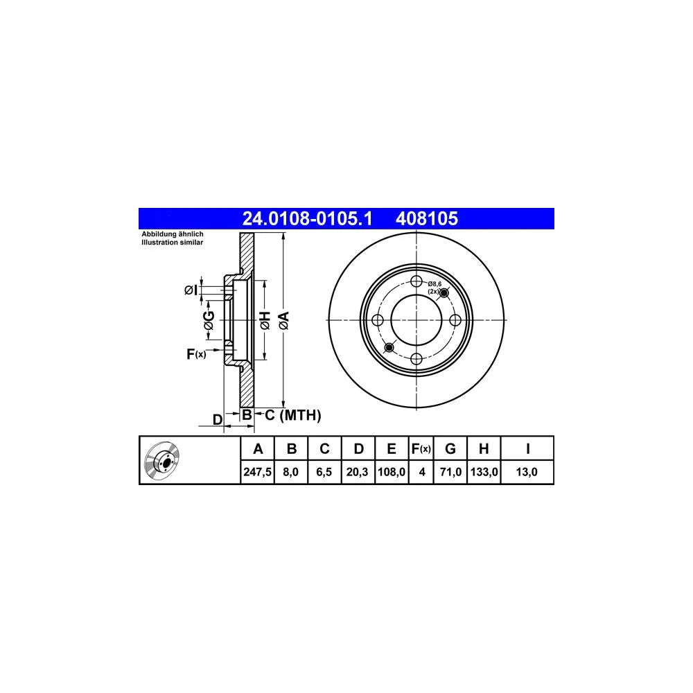 Discuri Frana ATE - 24.0108-0105.1