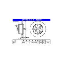 Discuri Frana ATE - 24.0109-0101.1