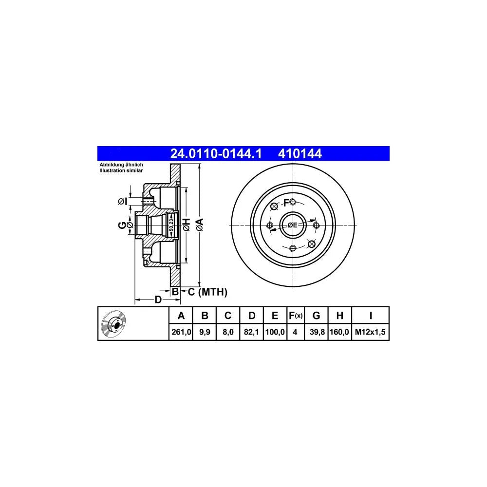 Discuri Frana ATE - 24.0110-0144.1