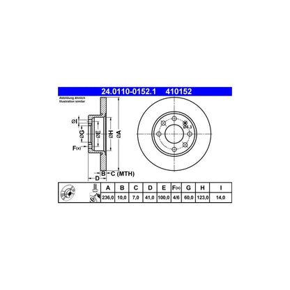Discuri Frana ATE - 24.0110-0152.1