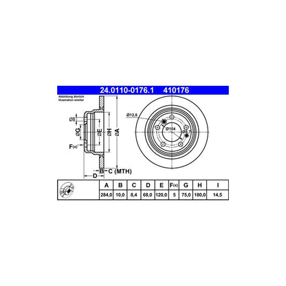 Discuri Frana ATE - 24.0110-0176.1
