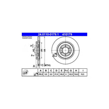Discuri Frana ATE pentru Alfa Romeo 75/90/Gtv - 24.0110-0179.1
