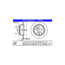Discuri Frana ATE pentru Jaguar Xj/Xj Cupe/Xjsc Convertible - 24.0110-0319.1