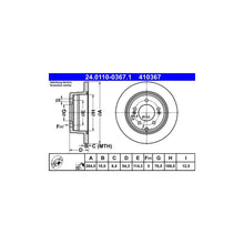 Disc Frana ATE - 24.0110-0367.1