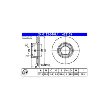 Disc Frana ATE - 24.0122-0109.1