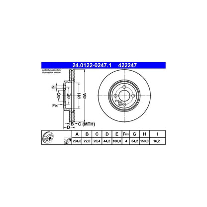 Disc Frana ATE - 24.0122-0247.1