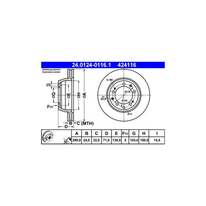 Discuri Frana ATE - 24.0124-0116.1
