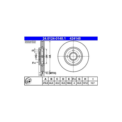 Discuri Frana ATE - 24.0124-0148.1