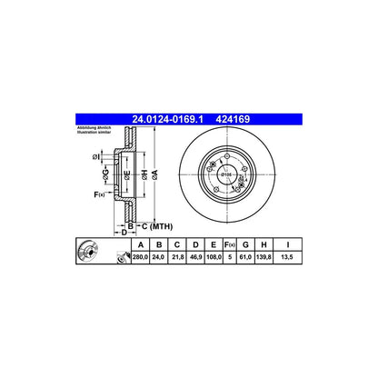 Disc Frana ATE - 24.0124-0169.1