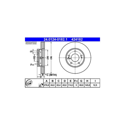 Discuri Frana ATE - 24.0124-0182.1