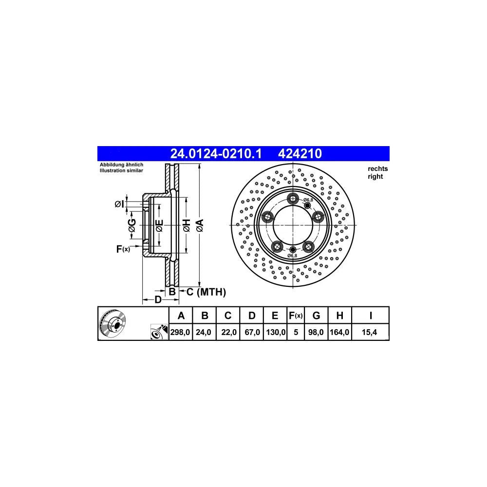 Disc Frana ATE - 24.0124-0210.1