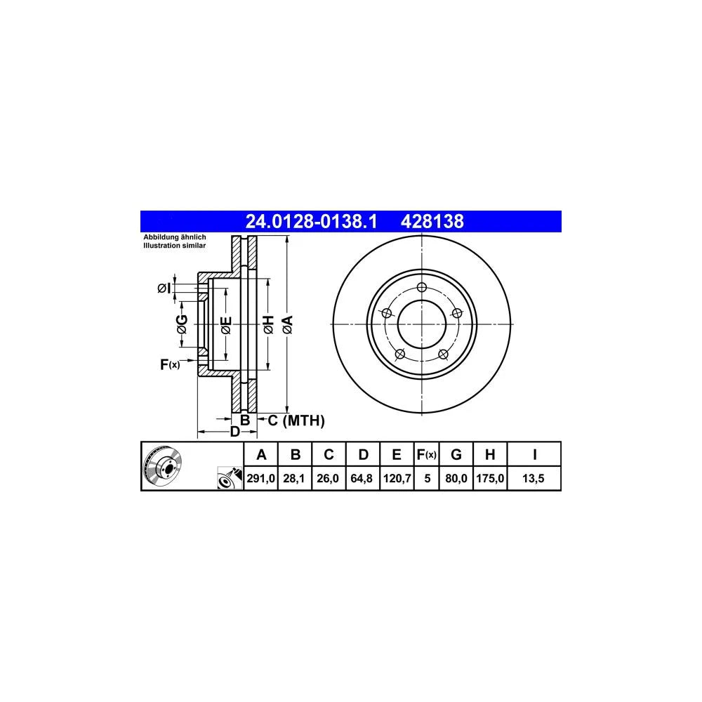 Discuri Frana ATE - 24.0128-0138.1