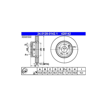 Disc Frana ATE - 24.0128-0142.1
