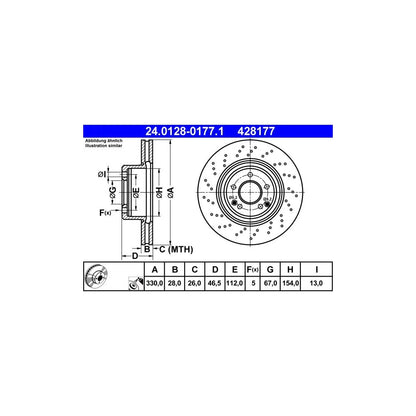 Disc Frana ATE - 24.0128-0177.1