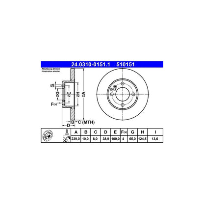 Disc Frana ATE - 24.0310-0151.1