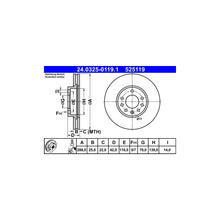 Disc Frana ATE - 24.0325-0119.1