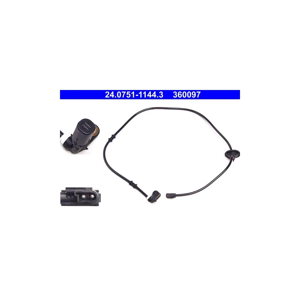 Senzori Abs ATE pentru Mercedes-Benz C Class/C Class T Model/Clk - 24.0751-1144.3
