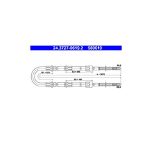 Cablu Frana ATE - 24.3727-0619.2