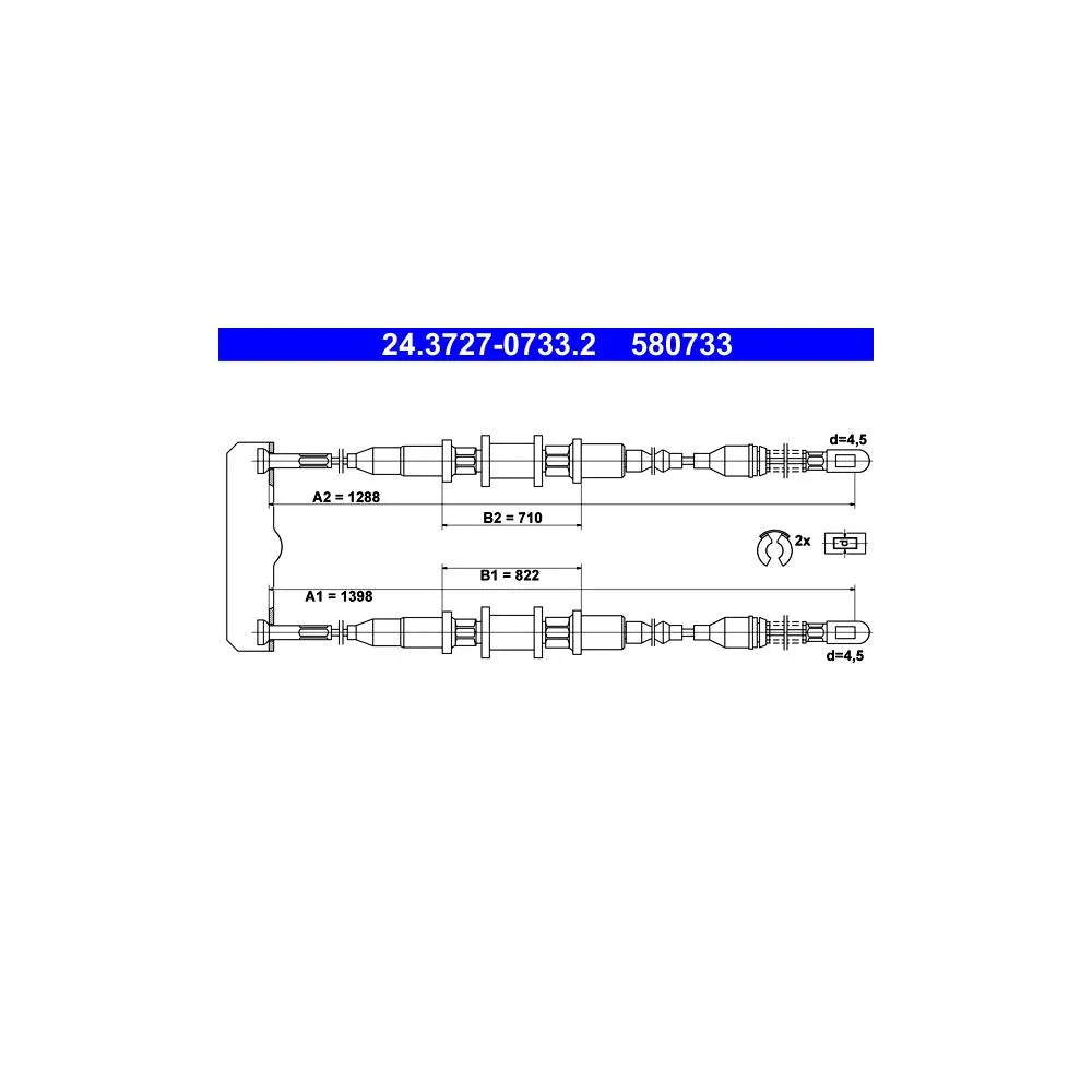 Cablu Frana ATE - 24.3727-0733.2