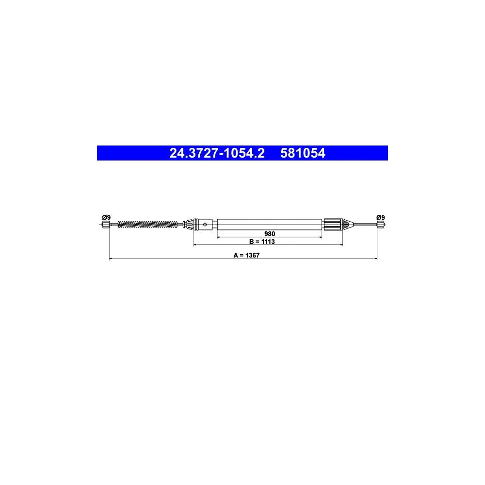 Cablu Frana ATE - 24.3727-1054.2
