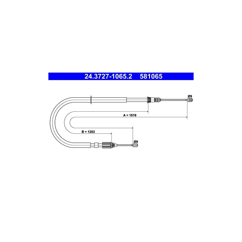 Cablu Frana ATE - 24.3727-1065.2