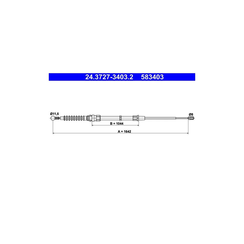 Cablu, Frana De Parcare ATE - 24.3727-3403.2