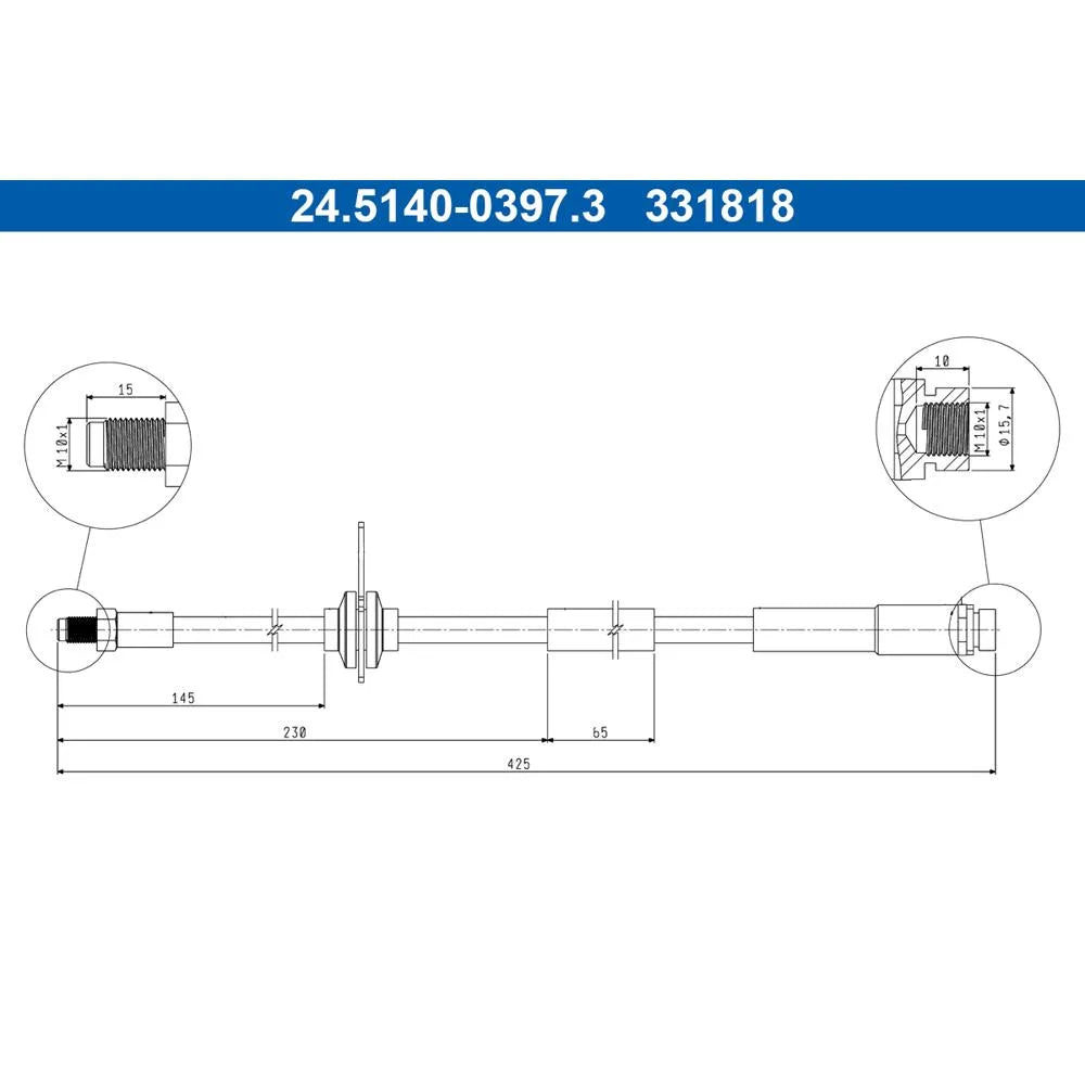 Kit Frane ATE pentru Ford Focus - 24.5140-0397.3