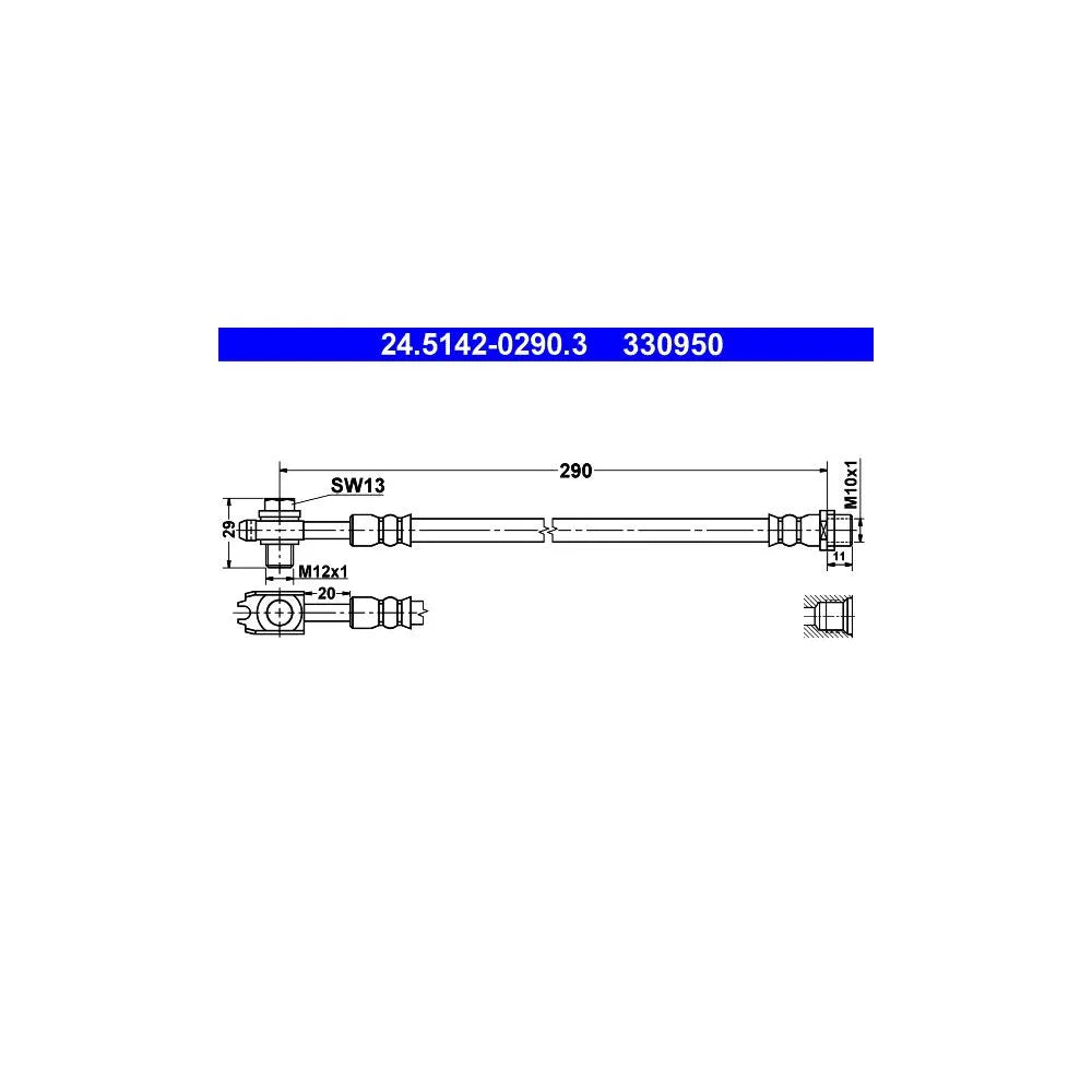 Kit Frane ATE pentru Volkswagen Passat - 24.5142-0290.3