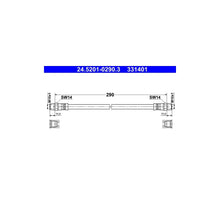 Kit Frane ATE pentru BMW 1500 2000/1502 2002/1502 2002 Touring/2 5 3 2 Cupe/2500 3 3 - 24.5201-0290.3