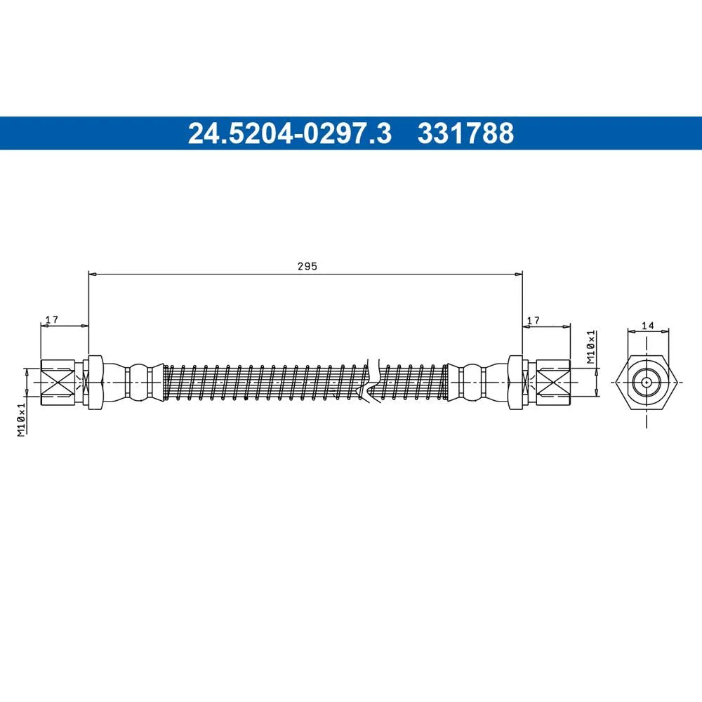 Kit Frane ATE pentru Porsche 911/911 Speedster/911 Targa - 24.5204-0297.3