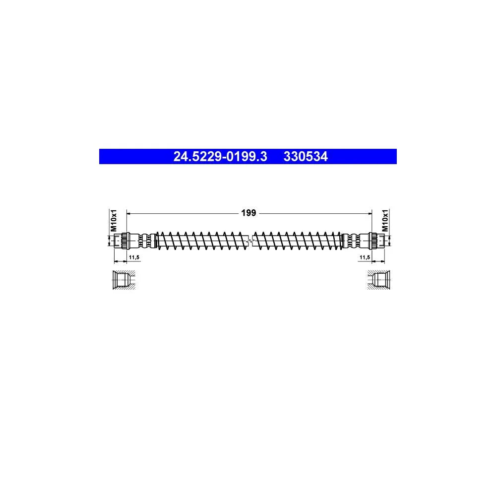 Kit Frane ATE pentru Citroen Ax/Saxo, Peugeot 106 - 24.5229-0199.3