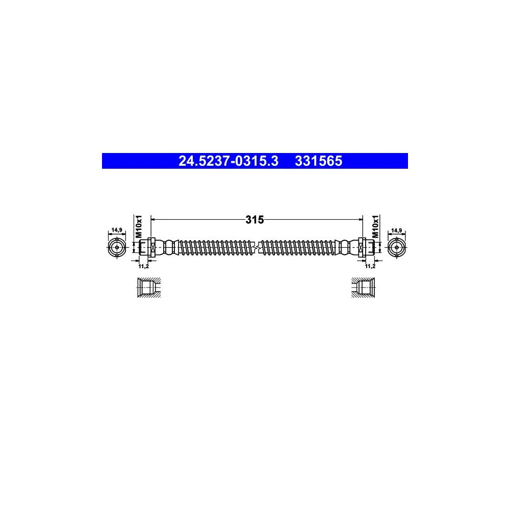 Kit Frane ATE pentru Volkswagen Amarok/Amarok Platou - 24.5237-0315.3