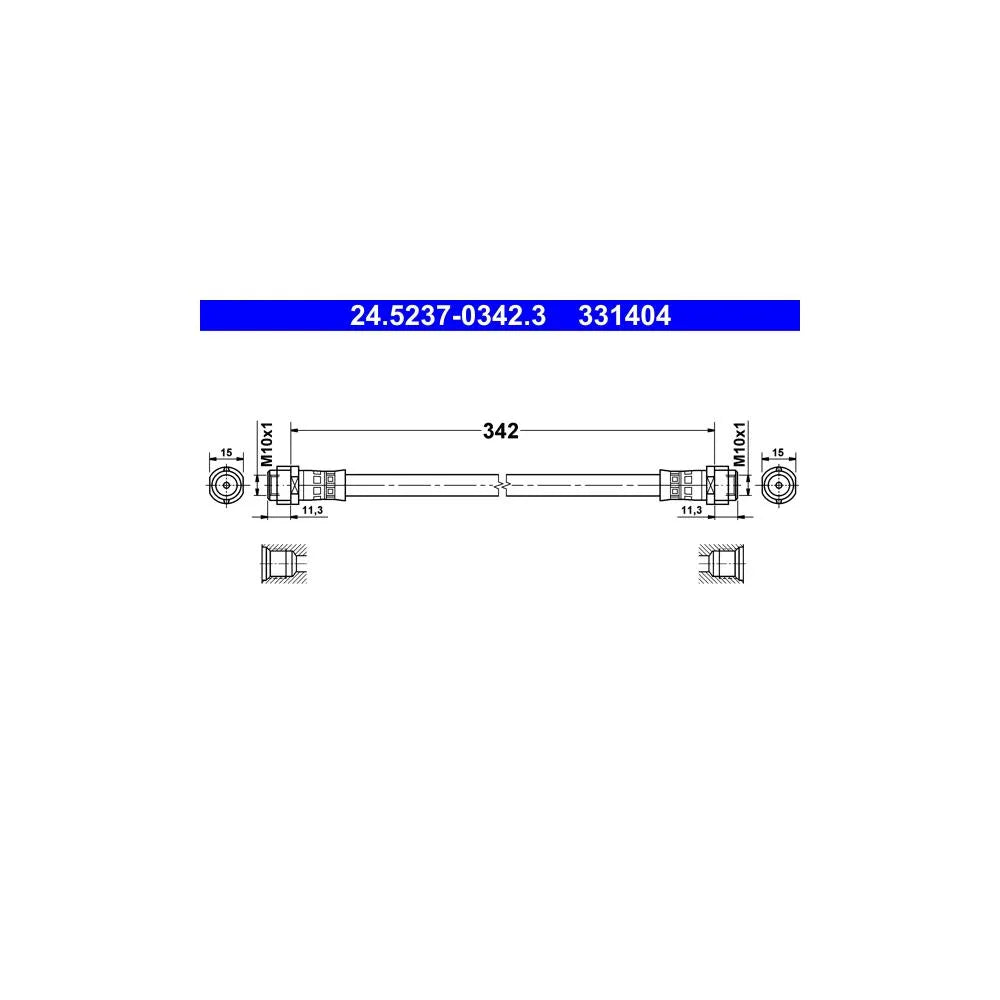 Kit Frane ATE pentru Mercedes-Benz A Class - 24.5237-0342.3