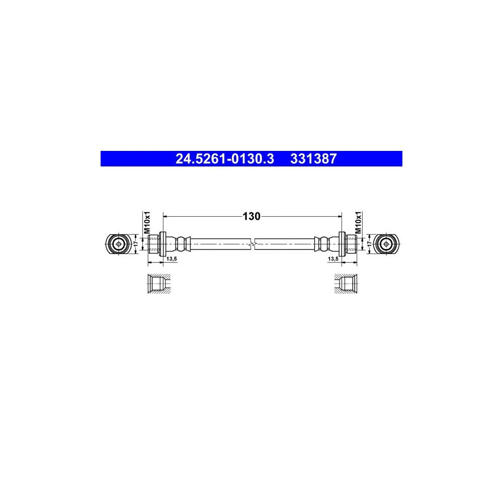 Kit Frane ATE pentru Toyota Auris/Auris Caseta/Verso - 24.5261-0130.3