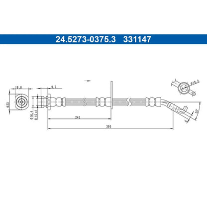 Kit Frane ATE pentru Fiat Sedici, Suzuki Sx4 - 24.5273-0375.3