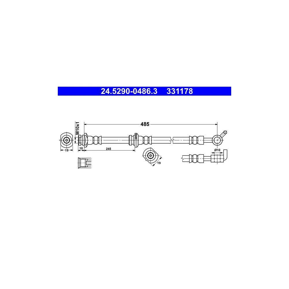 Kit Frane ATE pentru Nissan X Trail - 24.5290-0486.3
