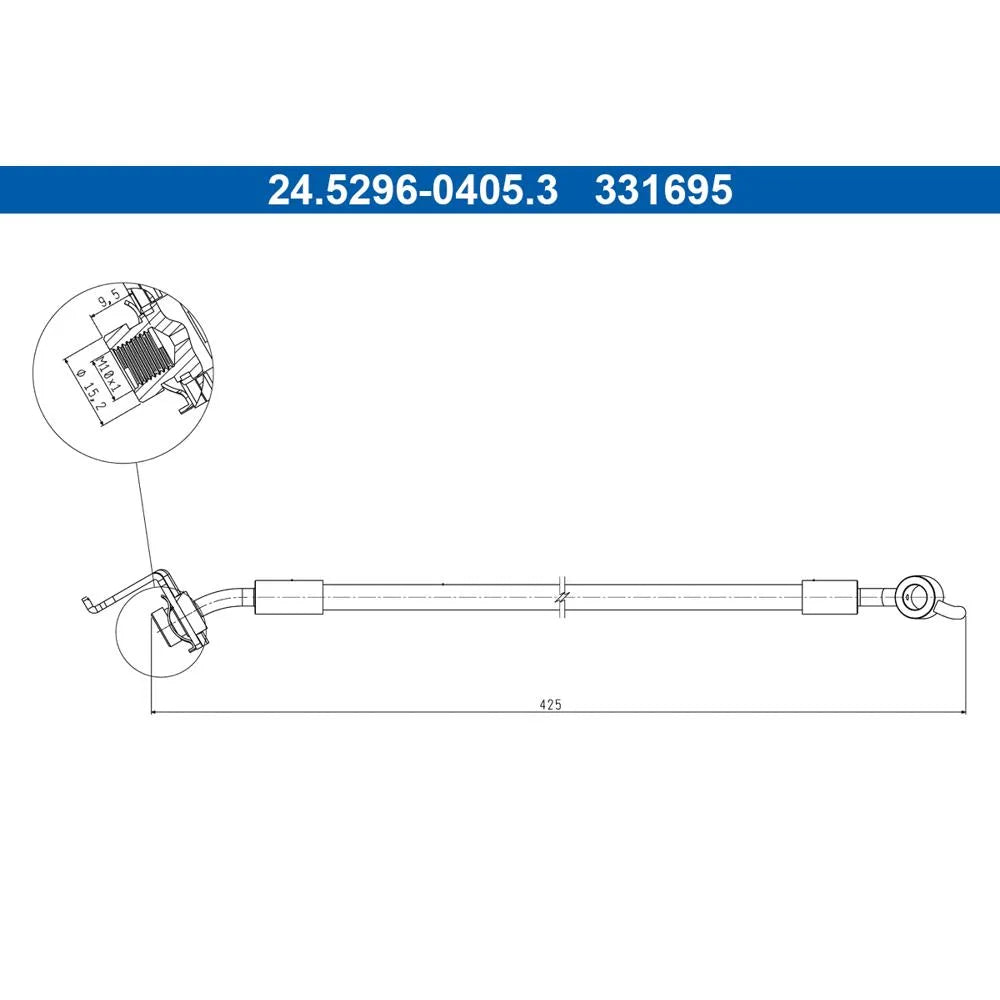 Kit Frane ATE pentru Hyundai Ix35/Tucson, Kia Sportage - 24.5296-0405.3