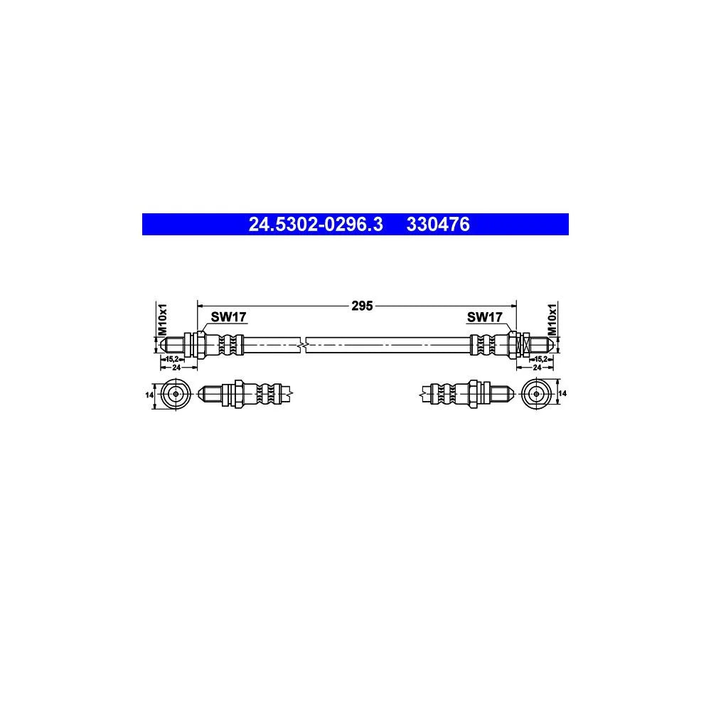 Kit Frane ATE pentru Ford Scorpio/Sierra - 24.5302-0296.3