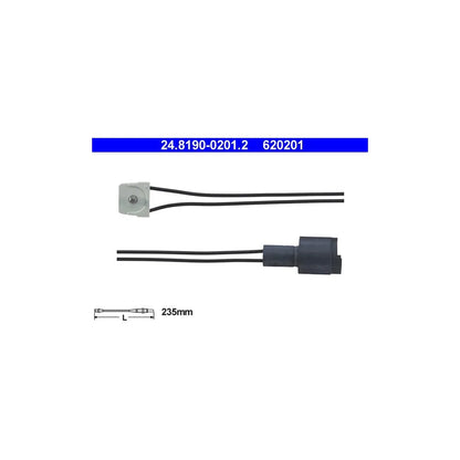 Senzor De Avertizare, Uzura Placute De Frana ATE pentru BMW 3/Z1 - 24.8190-0201.2