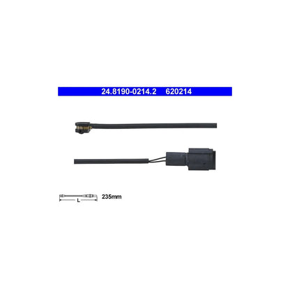 Senzor De Avertizare, Uzura Placute De Frana ATE pentru BMW 5/5 Touring/6/7/8 - 24.8190-0214.2