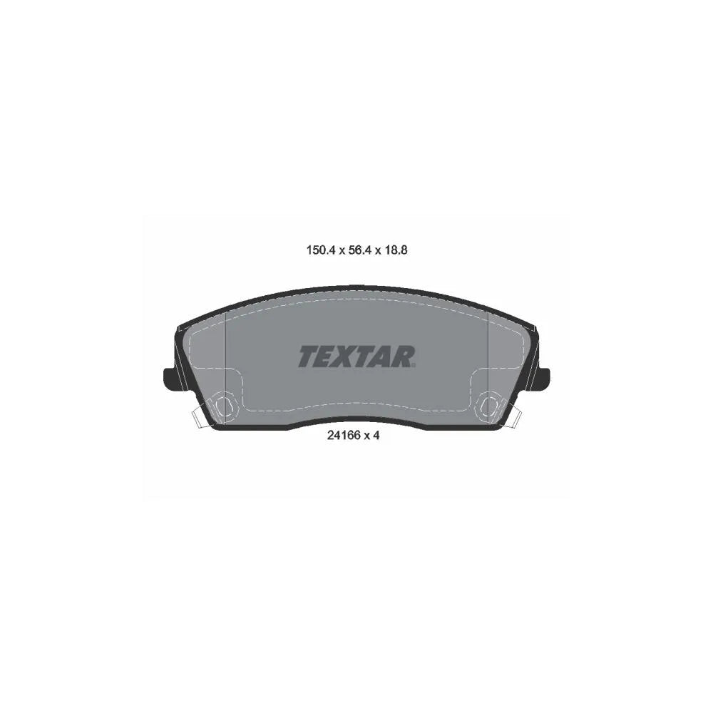 Set Placute Frana, Frana Disc Textar 17 mm 4.848197 kg - 2416601