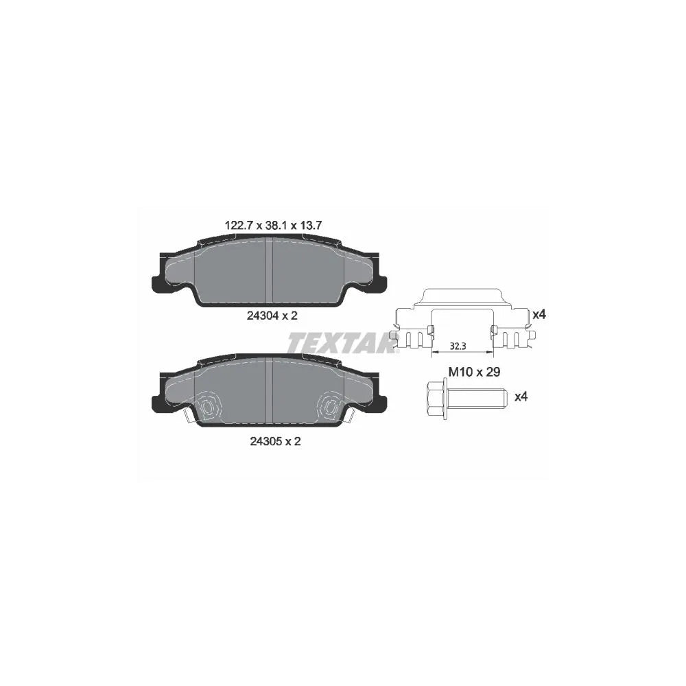 Placute Frana Textar pentru Cadillac Cts/Sts - 2430402