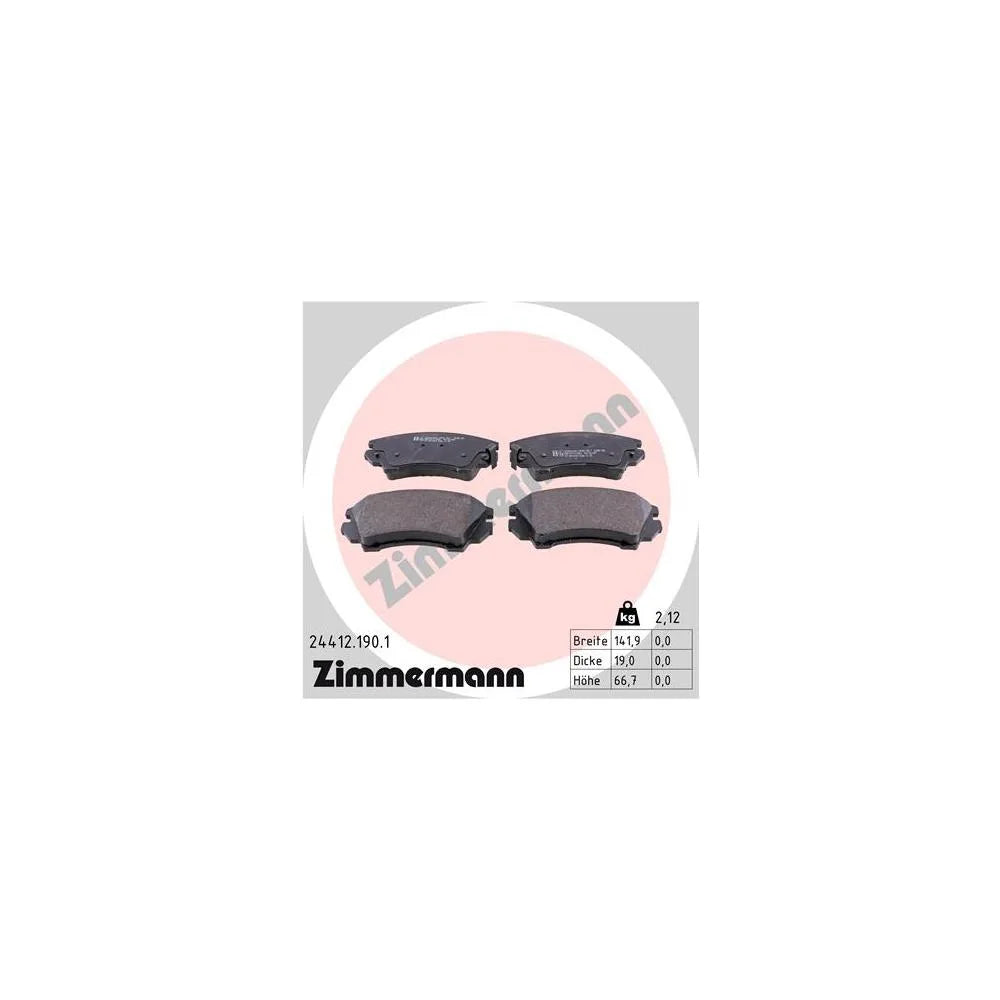 Placute Frana ZIMMERMANN - 24412.190.1