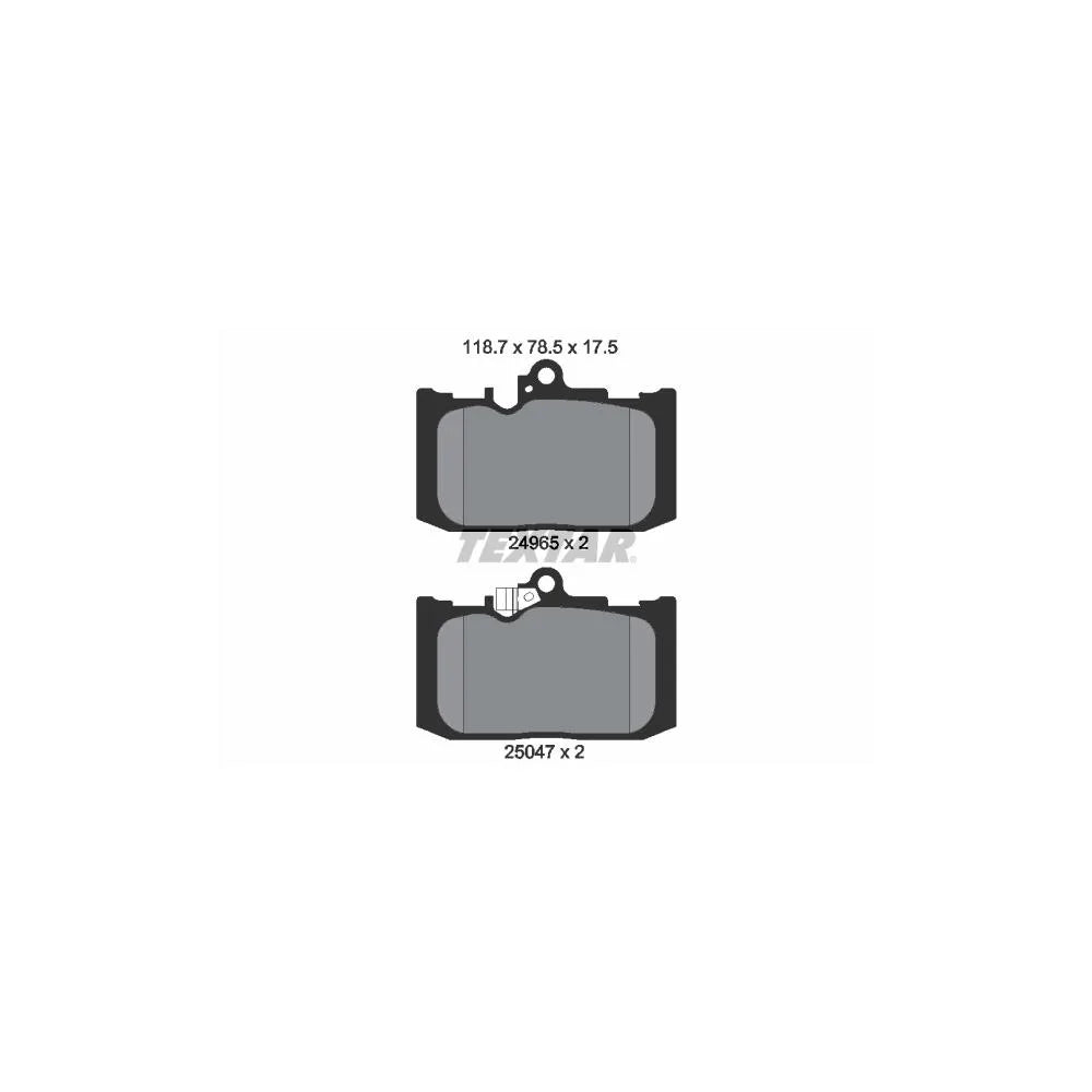 Placute Frana Textar - 2496501